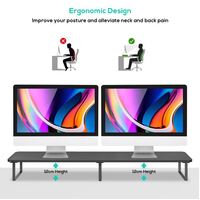 mbeat activiva Black Dual Monitor Riser