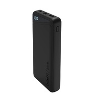 Cygnett ChargeUp Boost 2nd Gen 20K mAh Power Bank - Black (CY3481PBCHE), 15W Fast Charging, USB-A to USB-C Cable (15cm), Charge 3 Devices At Once
