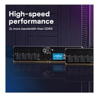 Crucial 64GB (1x64GB) DDR5 UDIMM 5600MHz CL46 Desktop PC Memory