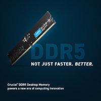 Crucial 64GB (2x32GB) DDR5 UDIMM 4800MHz CL40 Desktop PC Memory for Intel 12th Gen CPU or Z690 MB Intel XMP 3.0 Certified On-Die ECC 2x DDR4 Bandwidth