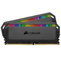 Corsair Dominator Platinum RGB 16GB (2x8GB) DDR4 3600MHz CL18 DIMM Unbuffered 18-19-19-39 XMP 2.0 Black Heatspreader 1.35V Desktop PC Gaming Memory