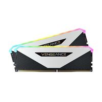 Corsair Vengeance RGB RT 16GB (2x8GB) DDR4 3200MHz C16 16-20-20-38 White Heatspreader Desktop Gaming Memory for AMD