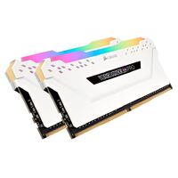 Corsair Vengeance RGB PRO 32GB (2x16GB) DDR4 3200MHz C16 Desktop Gaming Memory White