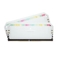 Corsair Dominator Platinum RGB 32GB (2x16GB) DDR5 UDIMM 5600Mhz C36 1.25V White Desktop PC Gaming Memory