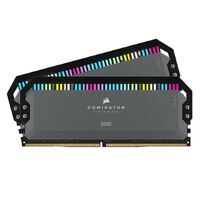 Corsair Dominator Platinum RGB 32GB (2x16GB) DDR5 UDIMM 5600Mhz C36 1.25V Black Desktop PC Gaming Memory for AMD Expo Ryzen 7000 Series
