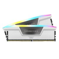 Corsair Vengeance RGB 32GB (2x16GB) DDR5 UDIMM 5600MHz C36 1.25V Desktop Gaming Memory White