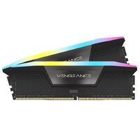 Corsair Vengeance RGB 32GB (2x16GB) DDR5 UDIMM 6000MHz C40 1.35V Desktop Gaming Memory Black