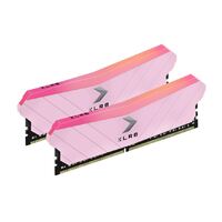 PNY XLR8 16GB (2x8GB) DDR4 UDIMM 4600Mhz RGB CL19 1.5V Pink Heat Spreader Gaming Desktop PC Memory 3600MHz