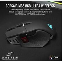 Corsair M65 RGB Ultra Wireless Tunable FPS Gaming Mouse Black CORSAIR MARKSMAN 26000 DPI Optical Sensor iCUE Software.