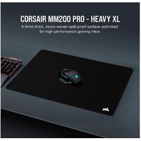 Corsair MM200 PRO Premium Spill-Proof Cloth Gaming Mouse Pad  Heavy XL - 450mm x 400mm surface Black Surface