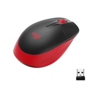 Logitech M190 Full-Size Wireless Mouse - RED