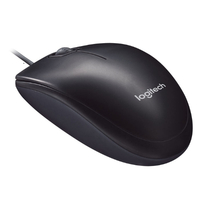 Logitech M90 USB Wired Optical Mouse 1000dpi for PC Laptop Mac Full Size Comfort smooth mover ~B100