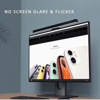 Sansai GL-T122 Desktop Monitor Light Bar asymmetrical light 3 Color Modes & Brightness Adjustment Touch control Flexible Clip easy install USB powered