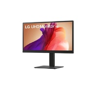 LG 27 ft IPS UHD 4K Monitor with 90pct DCI-P3 and HDR10 support, 3840x2160, 300 nits, 5ms, Height Pivot Tilt Swivel adjustable, 3-side borderless