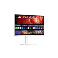LG 31.5 ft 4K UHD Smart Monitor with webOS, USB-C PD 65W, AirPlay 2, DCI-P3 90pct, Bluetooth, 5ms, 60Hz, and tilt height swivel pivot stand