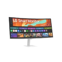 LG Smart Monitor 34 ft WQHD Curved display with 3440x1440 resolution, sRGB 99pct, webOS, AirPlay 2, 2x7W speakers, 100Hz refresh rate  Bluetooth