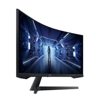 Samsung 34 ft Odyssey G55T WQHD Curved 3440x1440 21:9 1000R 165Hz 1ms 250 cd ¡ FreeSync VA DP HDMI Headphone Tilt VESA Gaming Monitor Black 3YR