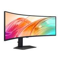 Samsung 49 ft ViewFinity Monitor Dual QHD 5120x1440 5ms 32:9 1000R Tilt Swivel Height Adjust VESA DisplayHDR 400 1xUSB-C DP 2xHDMI LAN Prot HAS Speake
