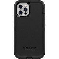 OtterBox Defender Apple iPhone 12   iPhone 12 Pro Case Black - (77-65401) DROP 4X Military StandardMulti-LayerIncluded HolsterRaised EdgesRugged