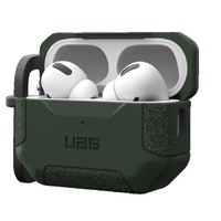 UAG Scout Apple Airpods Pro (2nd Gen) Case - Olive Drab (104123117272) DROP Military StandardDetachable CarabinerTactical Grip Featherlight