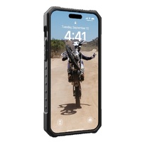 UAG Pathfinder Magsafe Apple iPhone 15 Pro Max (6.7 inch) Case - Ice (114301114343) 18 ft. Drop Protection (5.4M) Tactical Grip Raised Screen Surround