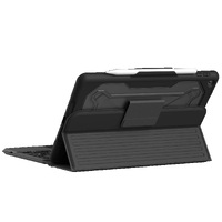 UAG Rugged Apple iPad (10.2 inch) (9th 8th 7th Gen) Bluetooth Keyboard with Trackpad Case - Black Ash (124000114031)