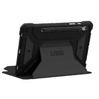 UAG Metropolis SE Samsung Galaxy Tab S9 (11 inch) Folio Case - Black (224339114040 ) DROP Military Standard Multi-Angle Adjustable Stand S Pen Holder