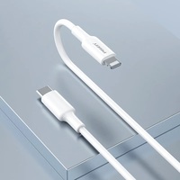 Pisen Lightning to USB-C PD Fast Charge Cable (1.2M) White - Ultimate Durability, 12K Bends, Long-Lasting Performance, Apple iPhone/iPad/MacBook