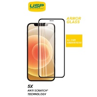 USP Apple iPhone 16 Pro Max Armor Glass Full Cover Screen Protector - 5X Anti Scratch Technology, Perfectly Fit Curves,9H Surface Hardness