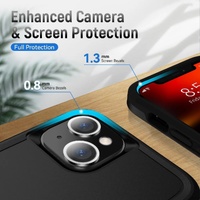 USP Apple iPhone 16e Armor Light Case with MagSafe Black - Two Tough Layers, No Slip Grippy Edges, 360 degree Protection, Slim, Seek, Pocket FIt