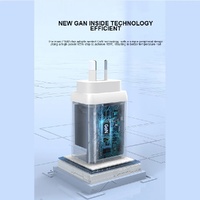 USP 45W GaN Power Adaptor single USB-C PD-White, Charge faster, Small, Compact Design, Smart and Reliable, High-performance, 3 Year Warranty