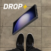 OtterBox React Samsung Galaxy S23 Ultra 5G (6.8 inch) Case Black Crystal (Clear Black) - (77-91319) Antimicrobial DROP Military Standard Raised Edges