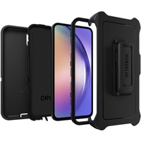 OtterBox Defender Samsung Galaxy A54 5G (6.4 inch) Case Black - (77-92031) DROP 4X Military Standard Multi-Layer Included Holster Raised EdgesRugged