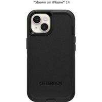 OtterBox Defender Apple iPhone 15 Plus (6.7 inch) Case Black - (77-92542) DROP 4X Military Standard Multi-Layer Included Holster Raised Edges