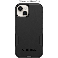 OtterBox Commuter Apple iPhone 15 Pro (6.1 inch) Case Black - (77-92561) Antimicrobial DROP 3X Military Standard Dual-Layer Raised Edges Port Covers
