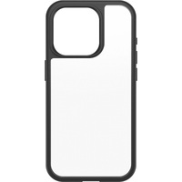 OtterBox React Apple iPhone 15 Pro (6.1 inch) Case Black Crystal (Clear Black) - (77-92753) Antimicrobial DROP Military StandardRaised EdgesHard Case