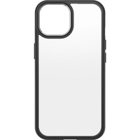OtterBox React Apple iPhone 15 (6.1 inch) Case Black Crystal (Clear Black) - (77-92802) AntimicrobialDROP Military StandardRaised EdgesHard Case