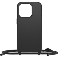 OtterBox React Necklace MagSafe Apple iPhone 15 Pro (6.1 inch) Case Black - (77-93575) DROP Military StandardDetachable Nylon RopeHard Case
