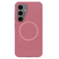 OtterBox Symmetry Clear Magnets Samsung Galaxy S25 5G (6.7 ft) Case Thimbleberry - Pink (77-97599), DROP 3X Military Standard,7 Years Warranty