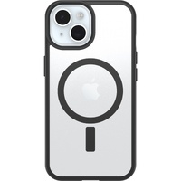 OtterBox React MagSafe Apple iPhone 16e  iPhone 15  iPhone 14  iPhone 13 (6.1 ft) Case Black Crystal (Clear Black) - (77-98203), 7 Years Warranty