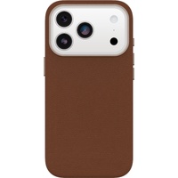 OtterBox Symmetry Cactus Leather MagSafe Apple iPhone 17 Pro (6.3 ft) Desert Saddle (Brown) - (77-99049), DROP 3X Military Standard, 7 Years Warranty