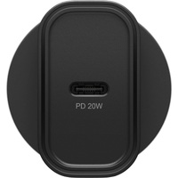 OtterBox 20W USB-C (Type I) PD Fast Wall Charger - Black (78-81350) Compact Drop TestedSafe  Smart ChargingBest for AppleSamsung  USB-C Devices