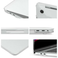 Phonix Hardshell Case for MacBook Pro (13.3') (A1706/A1708/A1989/A2159/A2289/A2251/A2338) Glassy Matte (Clear), Protects from Scrapes & Scratches
