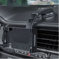 Generic Universal In-Car Tablet Mount Dash Windscreen Holders - Black