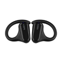 Belkin SoundForm ClearFit New Open-Ear Wireless Earbuds Black - (AUC013btBK), Bluetooth 5.3 Pairing, IPX5-Rated, 14.2mm Drivers, 2 Years Warranty
