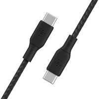 Belkin BoostCharge USB-C to USB-C Cable 3M - Black (CAB014bt3MBK) 100W 480Mbps30K bend Samsung GalaxyiPadMacBookGoogleOPPONokia2YR