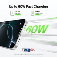 Belkin BoostCharge USB-C to USB-C Cable (1M) - White (CAB023fq1MWH), 60W, 480MBPS, 300K Bends, Apple, iPhone, USB-IF Certified, 2 Years Warranty