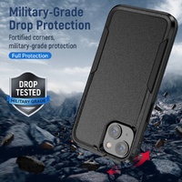 Phonix Apple iPhone 14 Plus Armor Light Case Black - Military-Grade Drop Protection Enhanced Camera  Screen Protection