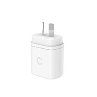 Cygnett PowerPlus 24W Dual Port (2x USB-A 12W) Wall Charger - White (CY3671PDWLCH), Small, Lightweight & Compact Design, Travel Ready,Charge 2 Devices