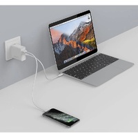 Cygnett PowerPlus 60W Dual Wall Charger (USB-A & USB-C) + USB-C to USB-C Cable (1.5M) + Travel Adapters - White (CY3090POPLU)